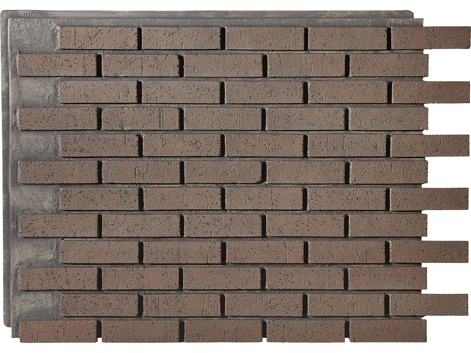 Contemporary Faux Brick Panel in Blush Currant