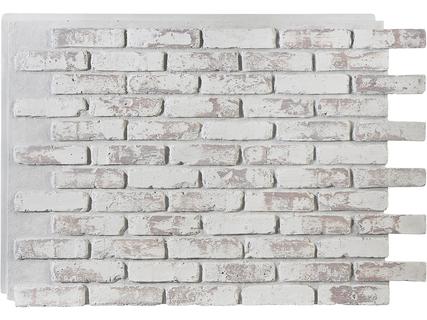 Rustic Faux Brick Panel in Washed Brick